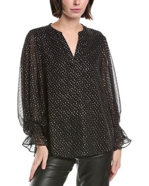Vince Camuto Printed Blouse - Black