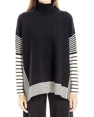 Max Studio Draped Jumper - Blue