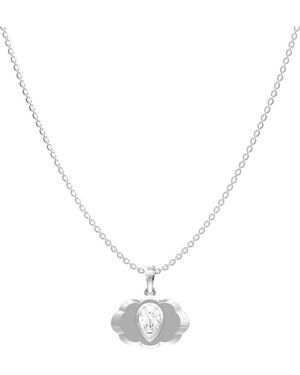 Lab Grown Diamonds 0.95 Ct. Tw. Lab-Grown Diamond Necklace - Metallic