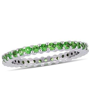 Diamond Select Cuts 14K 1.70 Ct. Tw. Tsavorite Eternity Ring - Green