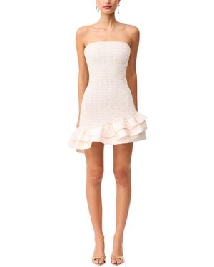 Elliatt Paloma Asym Mini Dress - White