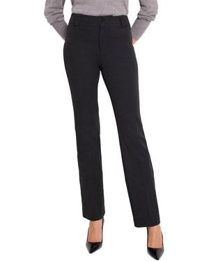 NIC+ZOE Plaza Demi Boot Cotton Bi-Stretch Pant - Black