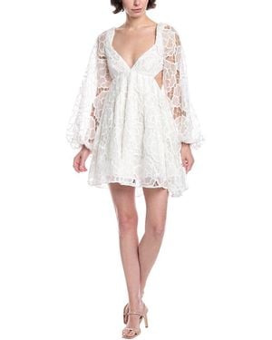 Bardot Jovie Babydoll Mini Dress - White