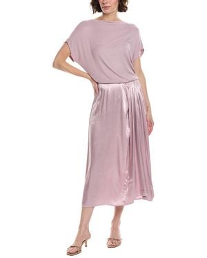 knee length dresses for ladies Michael Stars Giselle Ribbed Midi Dress- Black S / Black main image 1
