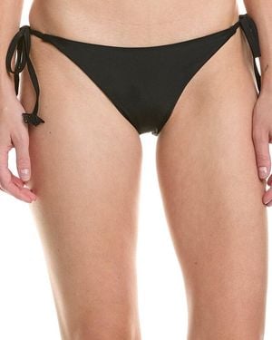 PQ Swim Tie Full Bikini Bottom - Black