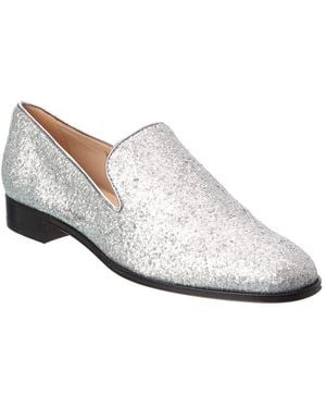 Tod's Glitter Leather Loafer - White