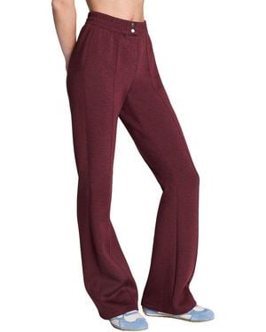 Spanx Brushed Flare Leg Pant - Red