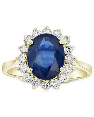 LEVARON 14K 3.60 Ct. Tw. Diamond & Sapphire Ring - Blue