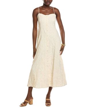 Z Supply Angel Eyes Textured Midi Dress - Natural