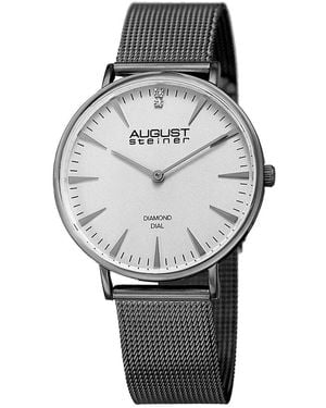 August Steiner Stainless Steel Watch - Gray