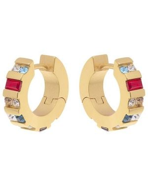 Reiss Sadie Soraya Huggie Earrings - White