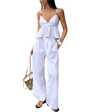 Adelin May 2Pc Top & Pant Set - Blue