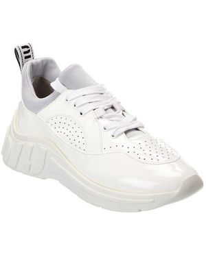 Miu Miu Patent Trainer - White