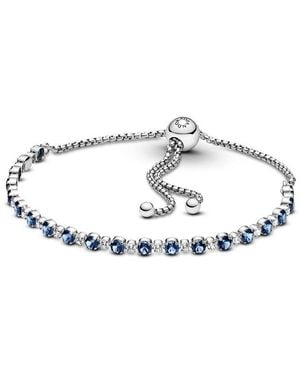 PANDORA Timeless Sparkle Slider Bracelet - White