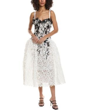 Marchesa Midi Dress - White