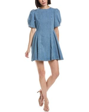 HL Affair Short Sleeve Mini Dress - Blue