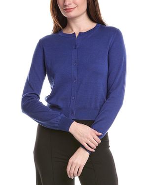 Carolina Herrera Silk-Blend Cardigan - Blue