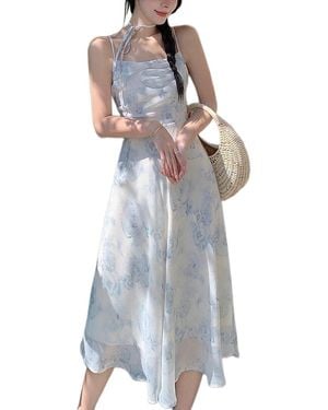 LEON GORI Midi Dress - Blue