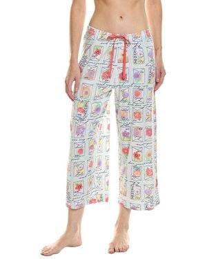 Hue Garden Seeds Pyjama Capri - White