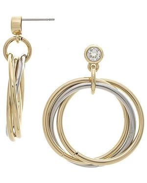 Rivka Friedman Cz Dangle Earrings - Metallic