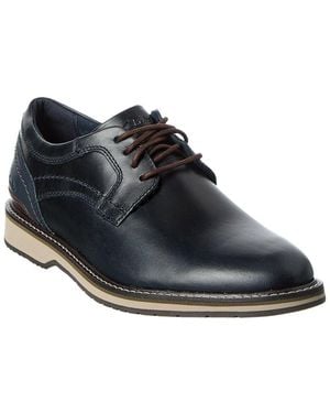 Clarks Monahan Plain Leather Oxford - Black