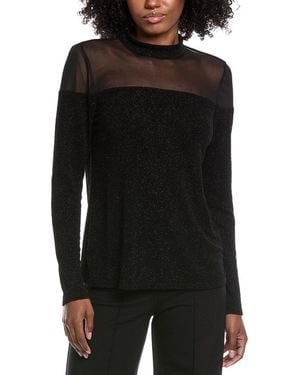 Vince Camuto Mock Neck Top - Black