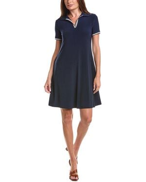 Joseph Ribkoff Mini Polo Dress - Blue