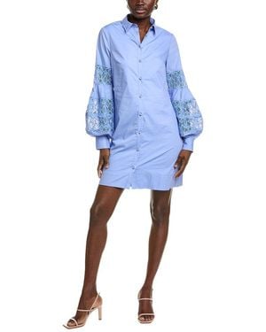 Lela Rose Shirt Dress - Blue