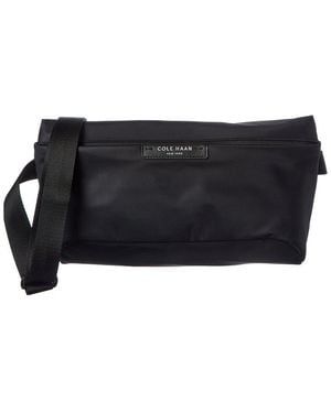 Cole Haan Carson E/W Canvas Sling Bag - Black