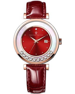 Christian Van Sant Bria Watch - Red