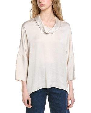 Joseph Ribkoff Cowl-Neck Dolman Blouse - White