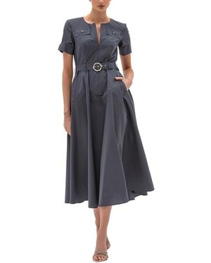 BGL A-Line Dress - Blue