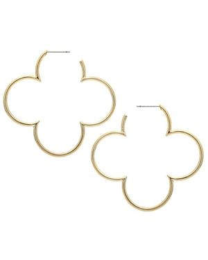 Rivka Friedman 18K Plated Hoops - Metallic