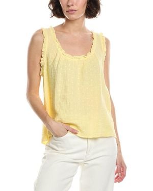 Michael Stars Devon Scoop Tank Top - Yellow