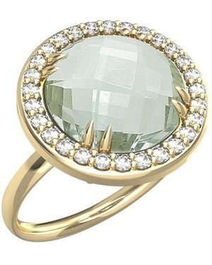Reiss 14K 3.45 Ct. Tw. Diamond & Amethyst Cocktail Ring - White