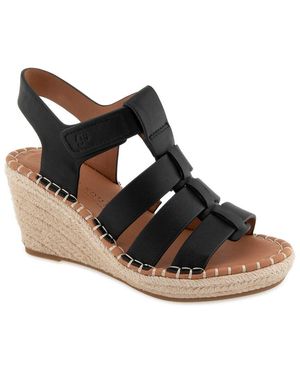 Gentle Souls By Kenneth Cole Caplelin Leather Espadrille - Black