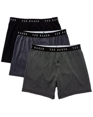Ted Baker 3Pk Boxer - Black