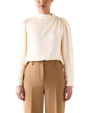 LK Bennett Samantha Woven Top - White