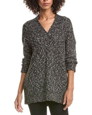 Michael Stars Nova V-Neck Tunic Sweater - Grey