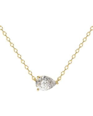 Lab Grown Diamonds 14K 0.75 Ct. Tw. Lab-Grown Diamond Necklace - Metallic