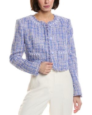 Cinq À Sept Lucie Boucle Jacket - Blue
