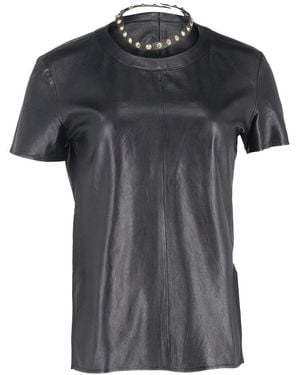 Givenchy Studded-Choker Accent T-Shirt, Size Fr, (Authentic Pre-Loved) - Black