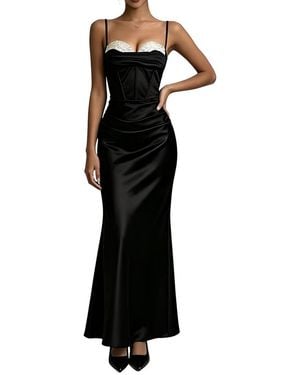 Linda Charm Maxi Dress - Black