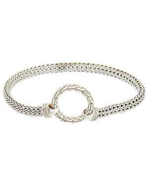 John Hardy Chain Station Bracelet - White