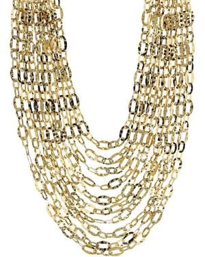 Etrusca Gioielli 18K Plated Necklace - Metallic