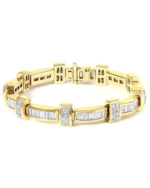 Haus of Brilliance 14K.39 Ct. Tw. Diamond Link Bracelet - Metallic