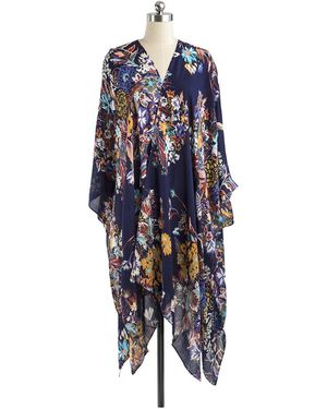 Saachi Lasdon Floral Kimono - Blue