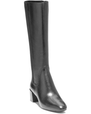 Cole Haan Go-To Serenna Tall Shaft Leather Boot - Black