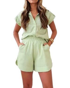 LOEY Shirt & Short Set - Green