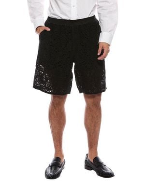 Valentino Embroidered Short - Black